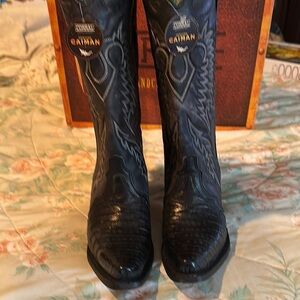 Corral Caiman Black Western Boots